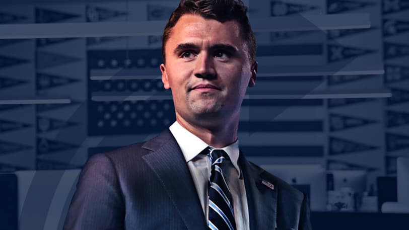 Charlie Kirk speaking at event